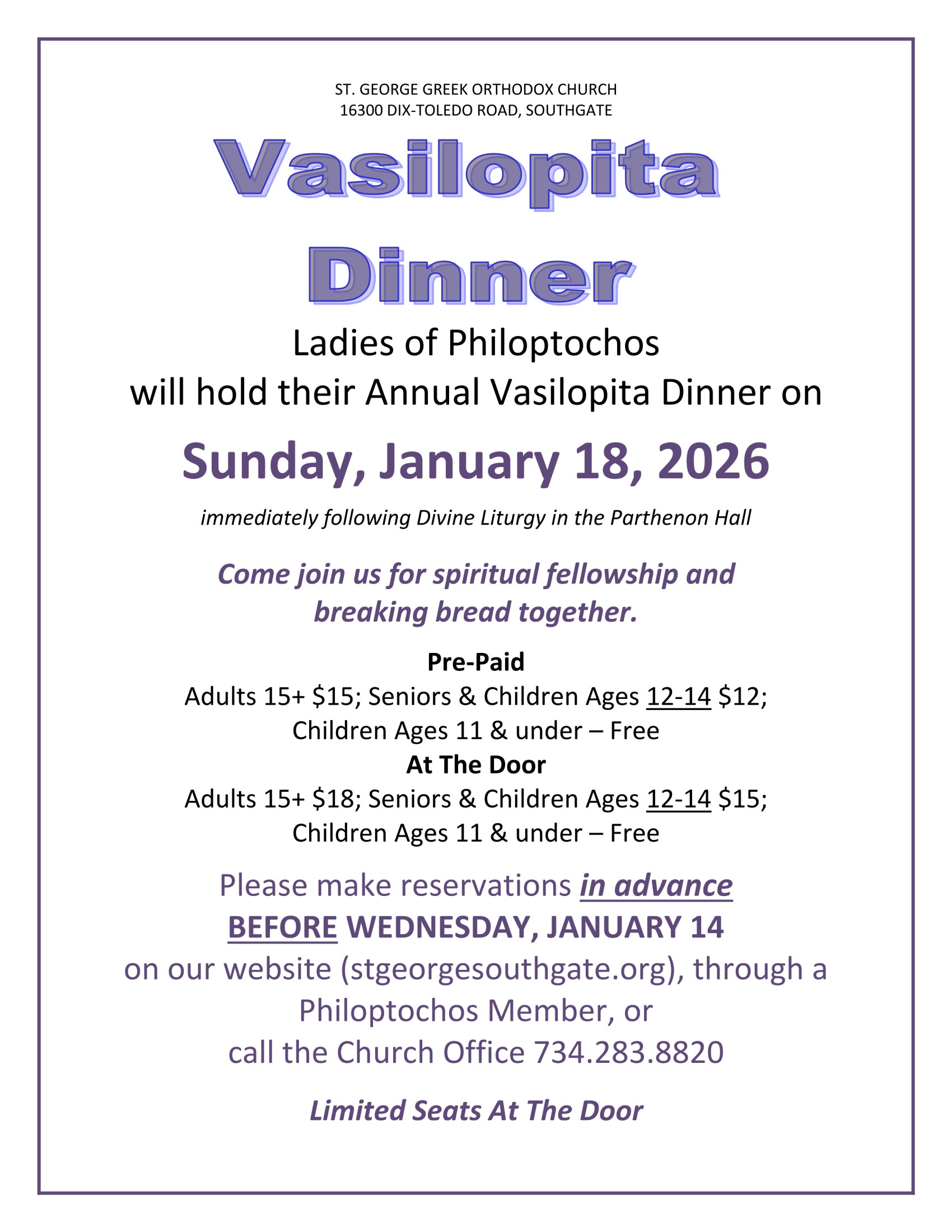 Vailopita Luncheon