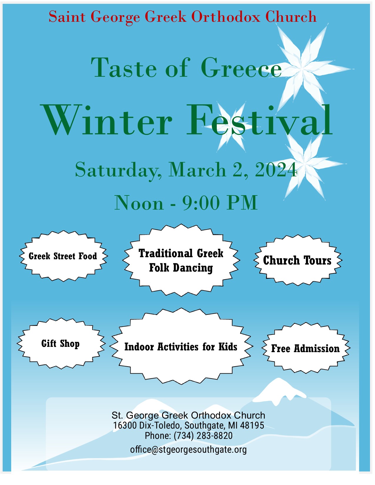 Winter Festival - Taste of Greece